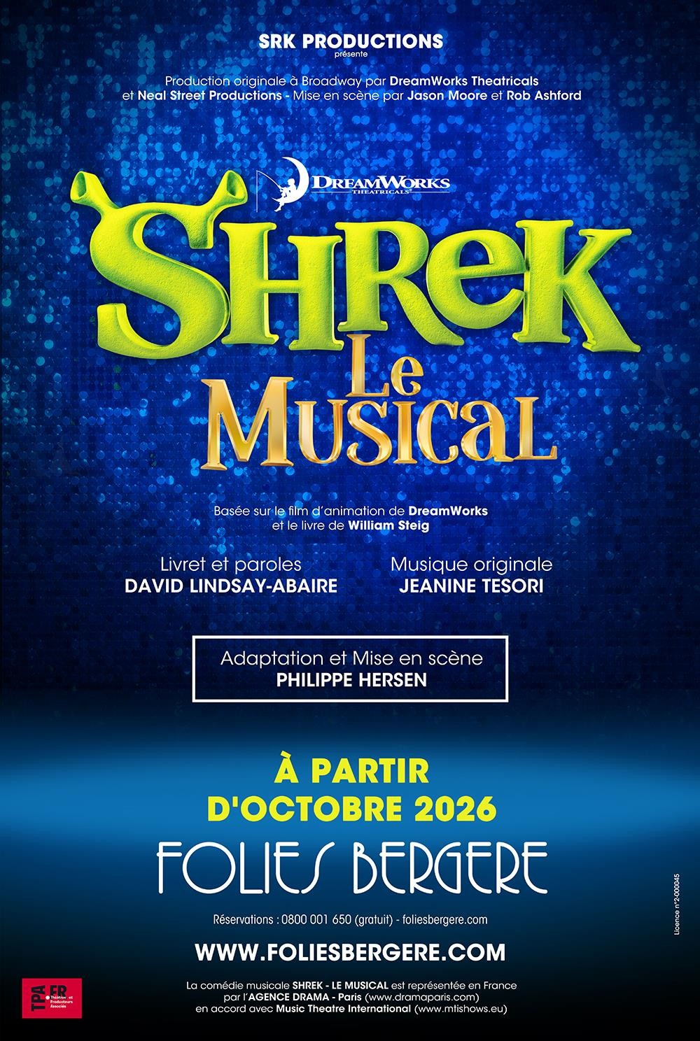 Affiche de Shrek, le Musical